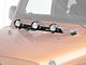 Rugged Ridge 3.50-Inch Round LED Lights with Textured Black Hood Mounted Light Bar (07-18 Jeep Wrangler JK)