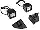 Rugged Ridge 3-Inch Square LED Lights with Windshield Mounting Brackets (87-95 Jeep Wrangler YJ)
