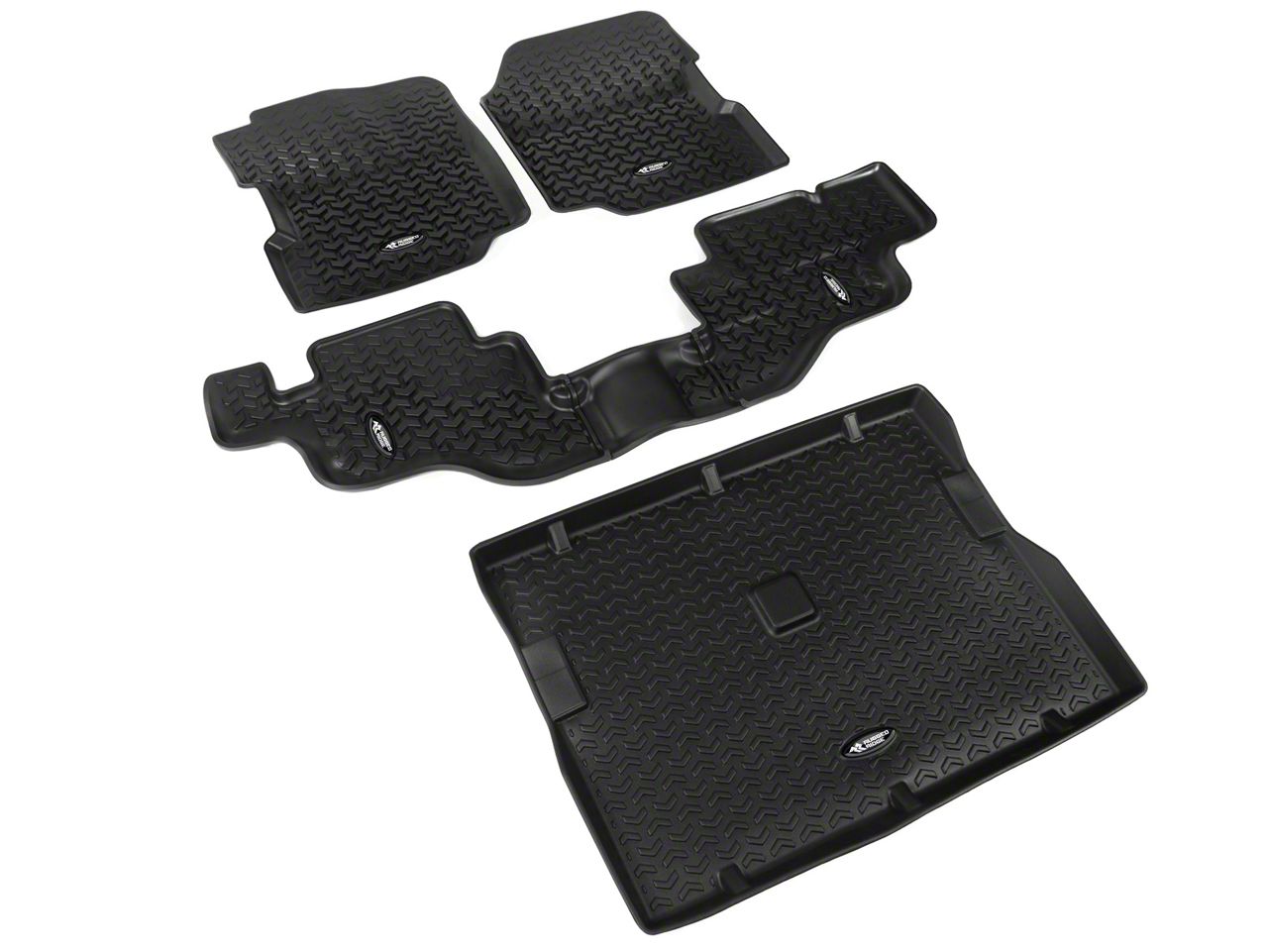 Rugged Ridge Jeep Wrangler AllTerrain Front, Rear and Cargo Floor Mats