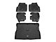Rugged Ridge All-Terrain Front, Rear and Cargo Floor Liners; Black (97-06 Jeep Wrangler TJ)
