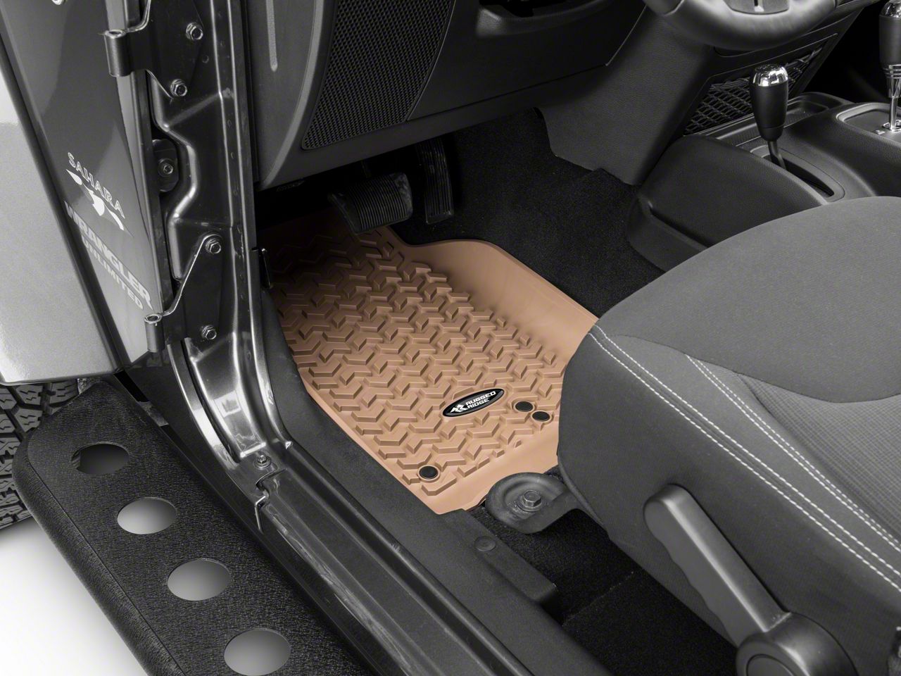 Rugged Ridge Jeep Wrangler All Terrain Front, Rear & Cargo Floor Liners