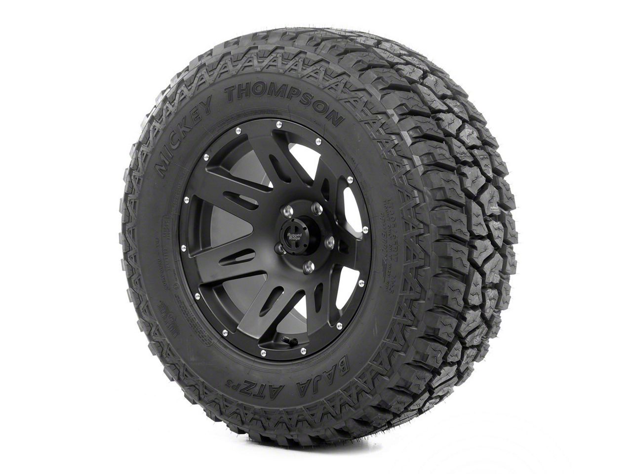 Rugged Ridge Wrangler XHD Wheel 17x9 Black Satin and Mickey Thompson ...