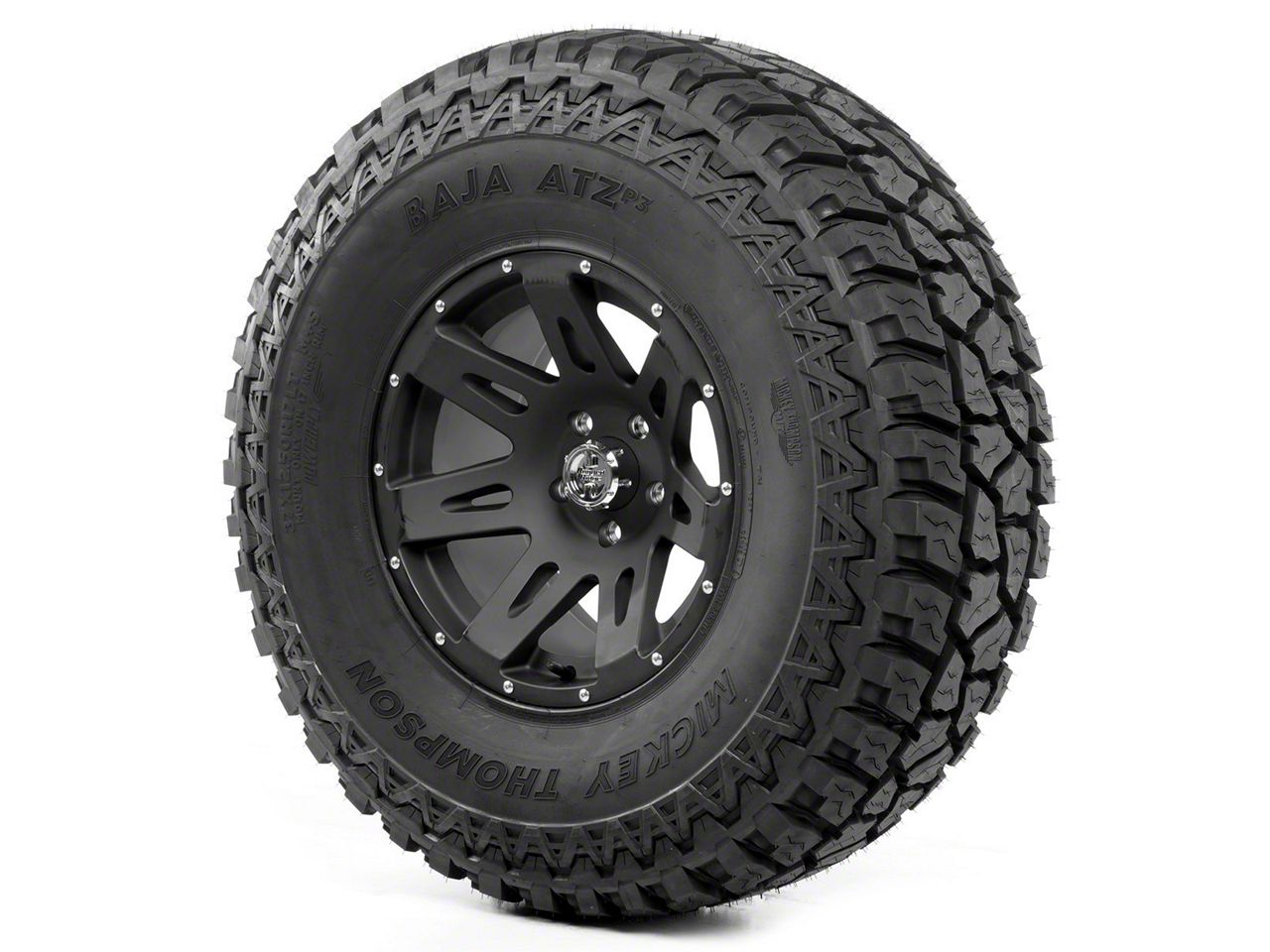 Rugged Ridge Jeep Wrangler XHD Wheel 17x9 Black Satin and Mickey ...