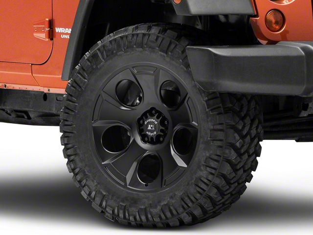 Rugged Ridge Drakon Satin Black Wheel; 20x9 (07-18 Jeep Wrangler JK)