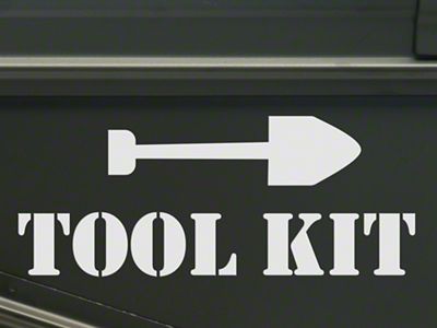 SEC10 Tool Kit Decal; White