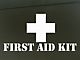 SEC10 First Aid Kit Decal; White (66-24 Jeep CJ5, CJ7, Wrangler YJ, TJ, JK & JL)