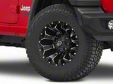 Fuel Wheels Assault Matte Black Machined Wheel; 17x9; -12mm Offset (18-26 Jeep Wrangler JL)