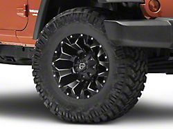 Fuel Wheels Assault Matte Black Machined Wheel; 17x9; -12mm Offset (07-18 Jeep Wrangler JK)