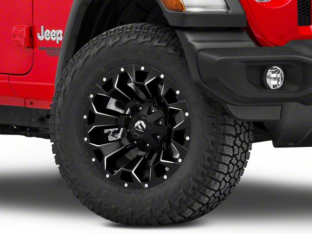 Fuel Wheels Assault Satin Black Machined Wheel; 18x9 (18-24 Jeep Wrangler JL)
