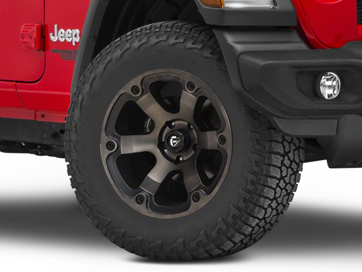 Fuel Wheels Jeep Wrangler Beast Matte Black Machined Wheel; 18x9  D56418907345 (18-23 Jeep Wrangler JL) - Free Shipping