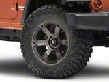 Fuel Wheels Beast Matte Black Machined Wheel; 18x9; -12mm Offset (07-18 Jeep Wrangler JK)