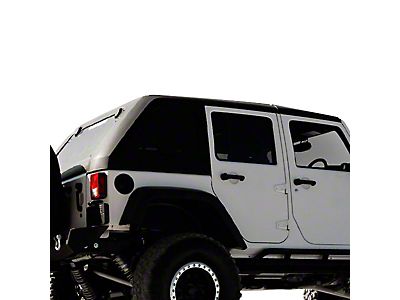 Jeep Wrangler Two-Piece Slant Hard Top; Black (07-18 Jeep Wrangler JK 4-Door)  - Free Shipping
