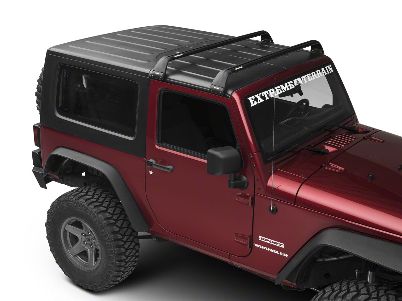 Rhino-Rack Jeep Wrangler Vortex SG 2 Bar Roof Rack; Black SG60 (07