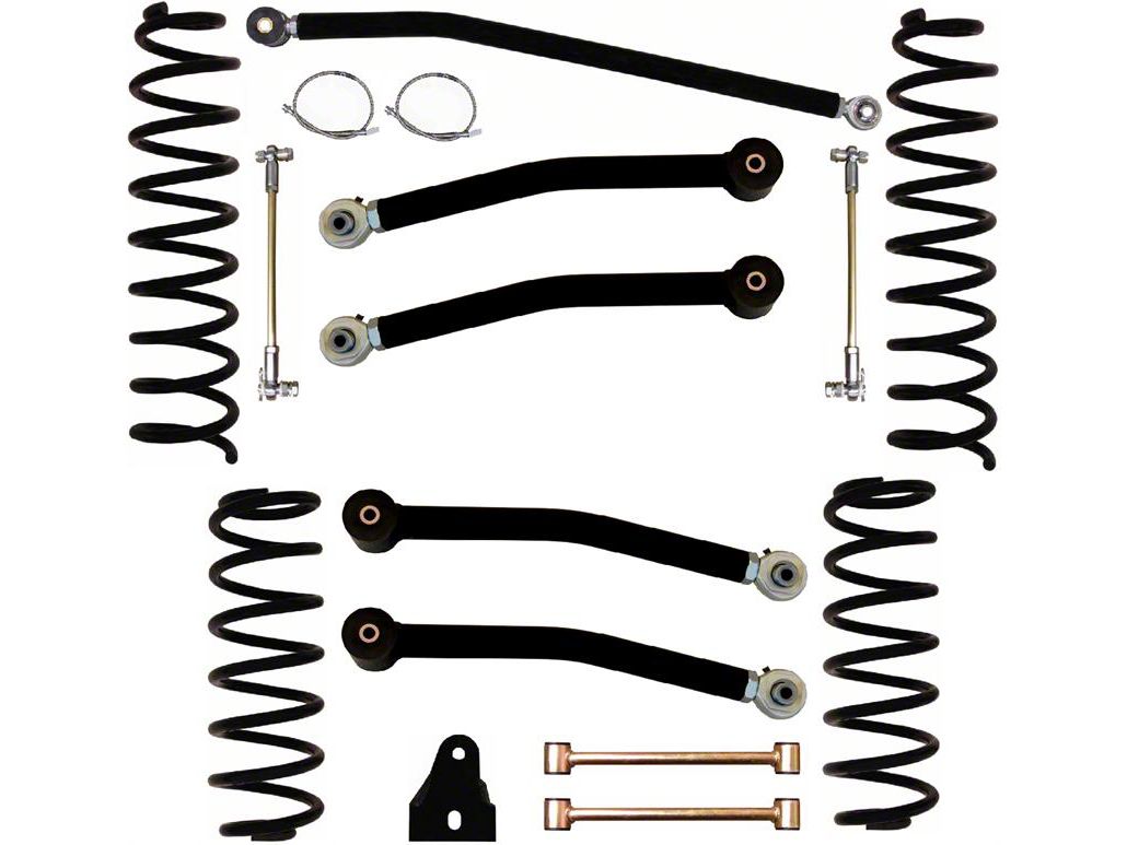 Rock Krawler Jeep Wrangler 3.5 in. Mid Arm Flex System JK35FS2 (0718