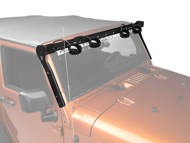 Carr XRS Rota Light Bar; Black (07-18 Jeep Wrangler JK)