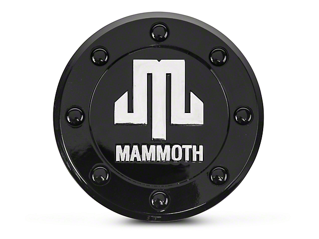 Mammoth Replacement Center Cap for Mammoth 8 Aluminum Wheels Only; Black (87-06 Jeep Wrangler YJ & TJ)