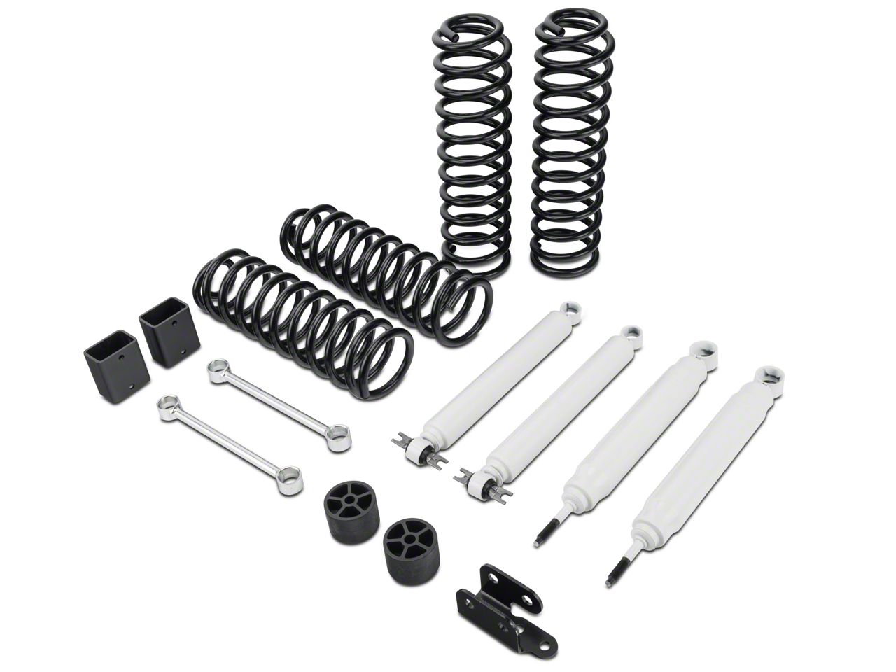 Zone Offroad Wrangler 3 in. Lift Kit w/ Hydro Shocks J13 (0718 Jeep Wrangler JK 4 Door) Free
