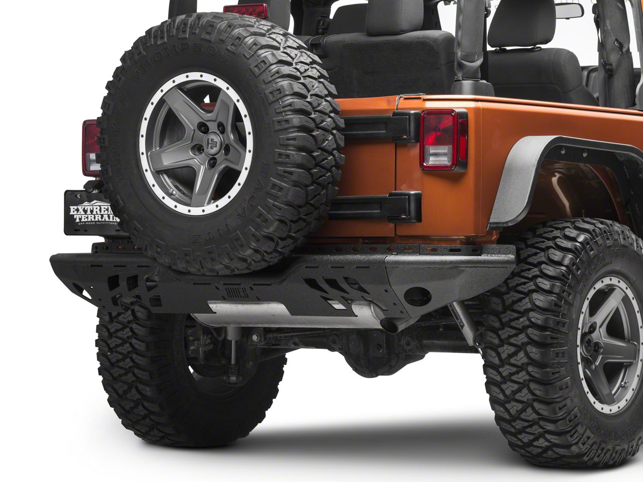 Aries Automotive Wrangler Aluminum Modular Rear Bumper 2071050 (07-18 