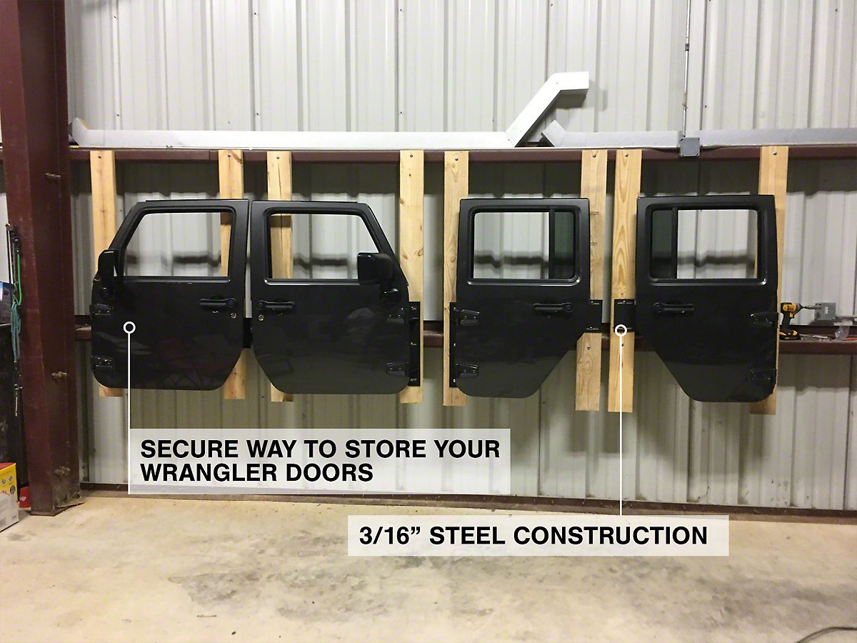 Barricade Jeep Wrangler Door Storage Hangers J103558 07 18