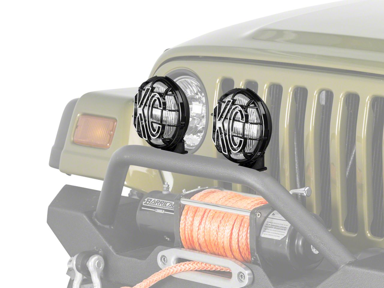 KC HiLiTES Jeep Wrangler 6 in. Apollo Pro Replacement Fog Light