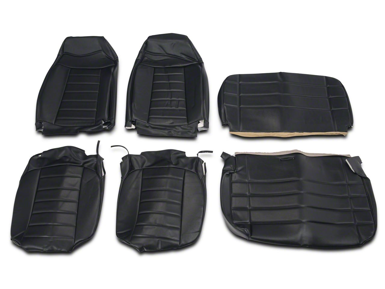 OPR Jeep Wrangler Vinyl Seat Covers Black J103672 (8795 Jeep