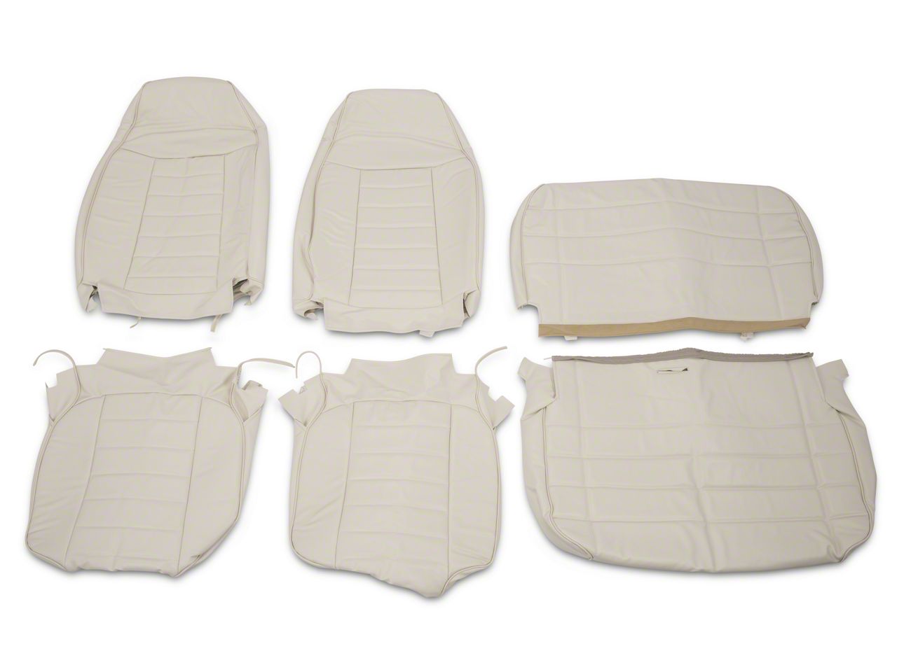 OPR Jeep Wrangler Vinyl Seat Covers White J103674 (8795 Jeep