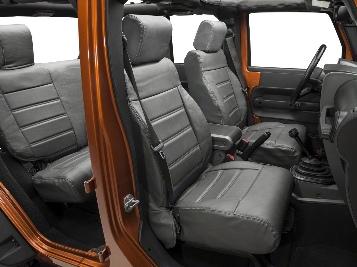Alterum Leatherette Seat Covers Granite 08 10 Jeep Wrangler Jk 4 Door