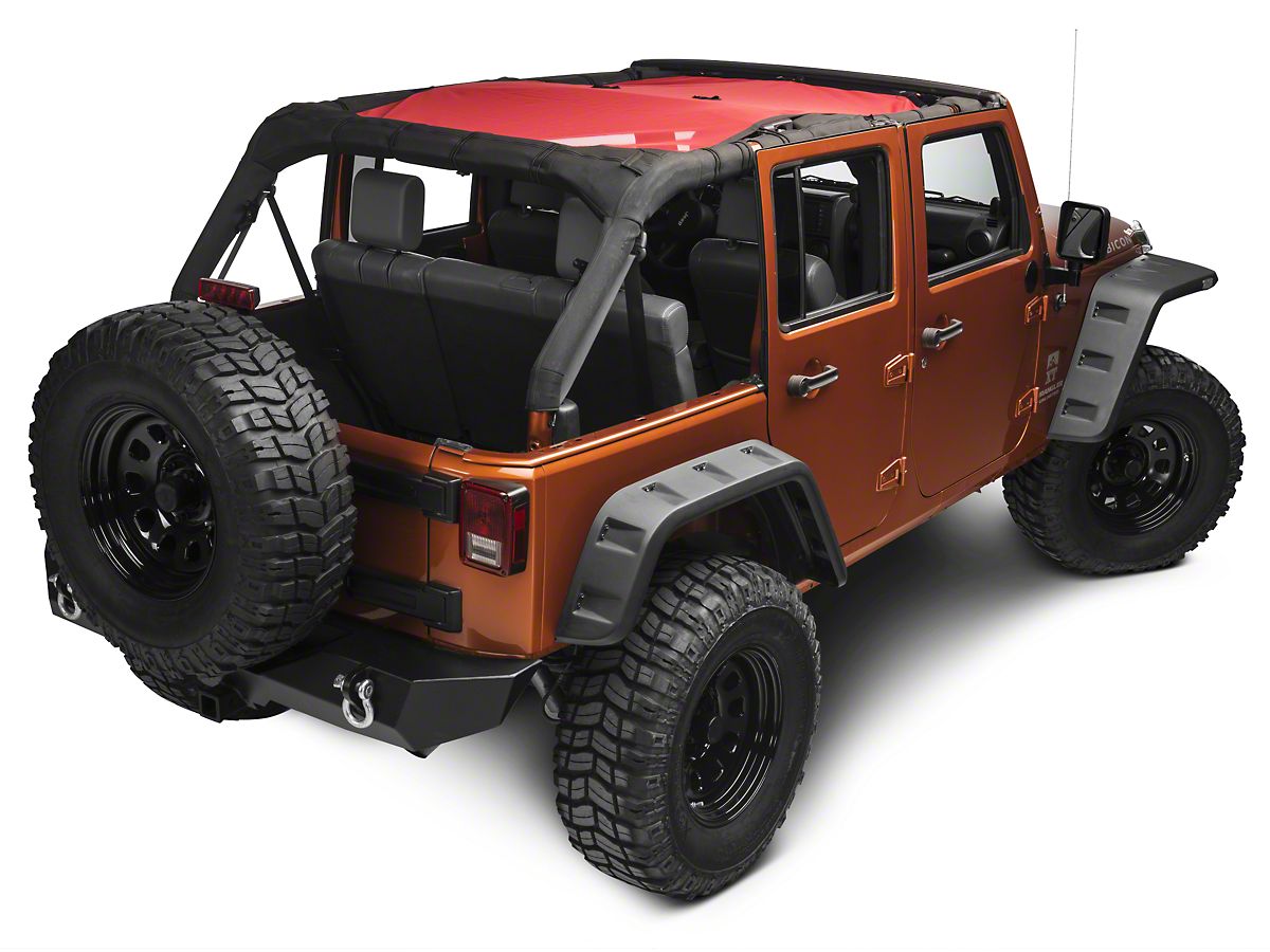 Rugged Ridge Jeep Wrangler Eclipse Sun Shade Red 13579 25 07 18
