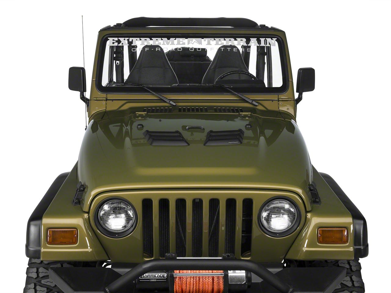 Rugged Ridge Jeep Wrangler Performance Hood Vents - Black 17759.09