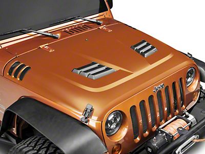 Rugged Ridge Jeep Wrangler Performance Vented Hood - Unpainted