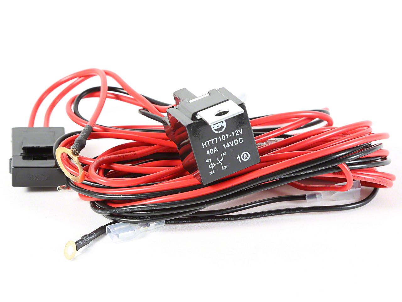 Rugged Ridge Jeep Wrangler Wiring Harness for 3 HID Offroad Fog Lights