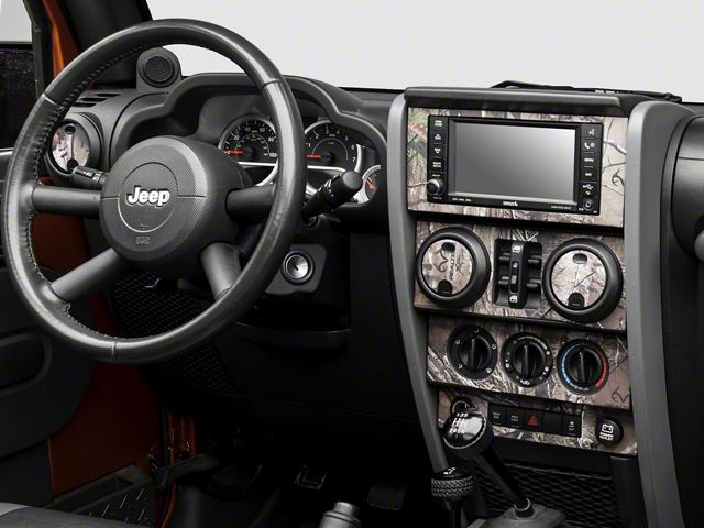 SEC10 Dash Overlay Kit; Real Tree Camo (07-10 Jeep Wrangler JK)