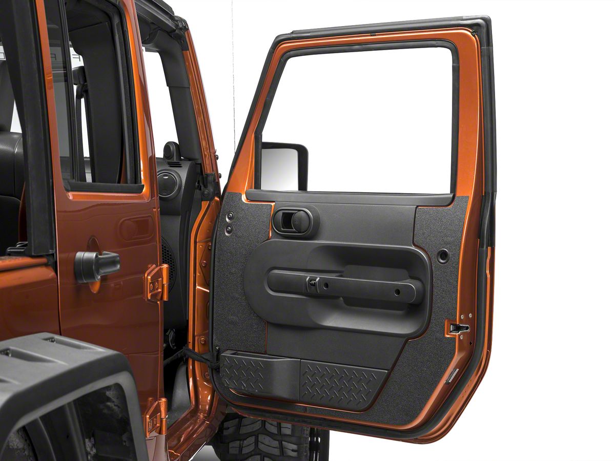 Redrock 4x4 Black Interior Door Shield 07 10 Jeep Wrangler Jk 4 Door