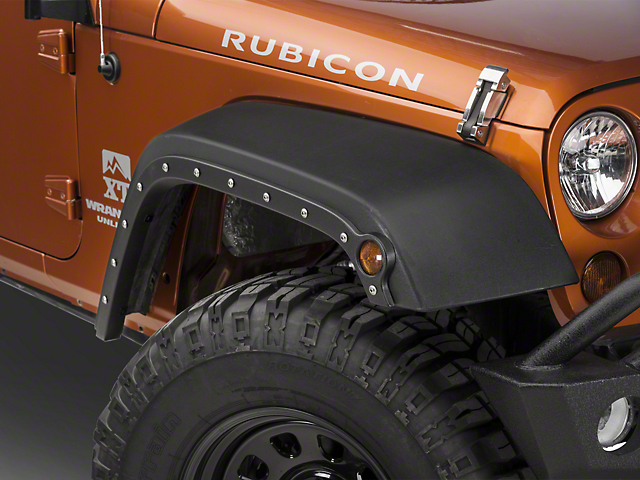 RBP Body Armor Fender Trim; Textured Black (07-18 Jeep Wrangler JK)