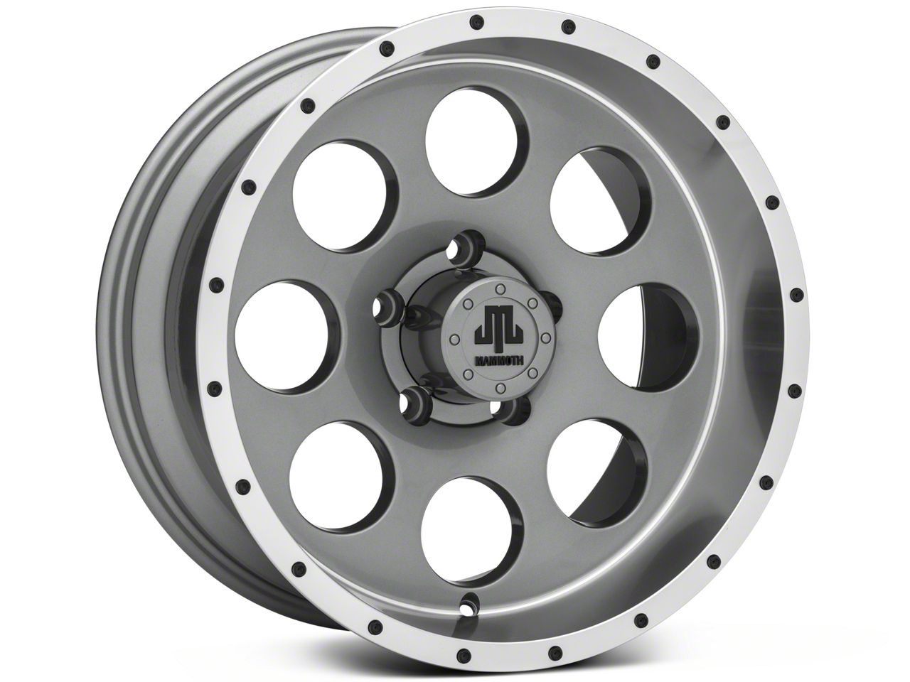 Mammoth Jeep Wrangler 8 Aluminum Beadlock Anthracite Wheel; 17x9