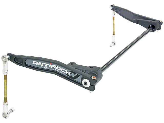 RockJock Antirock Front Sway Bar Kit with Forged Arms and Forged Frame Brackets (07-18 Jeep Wrangler JK)
