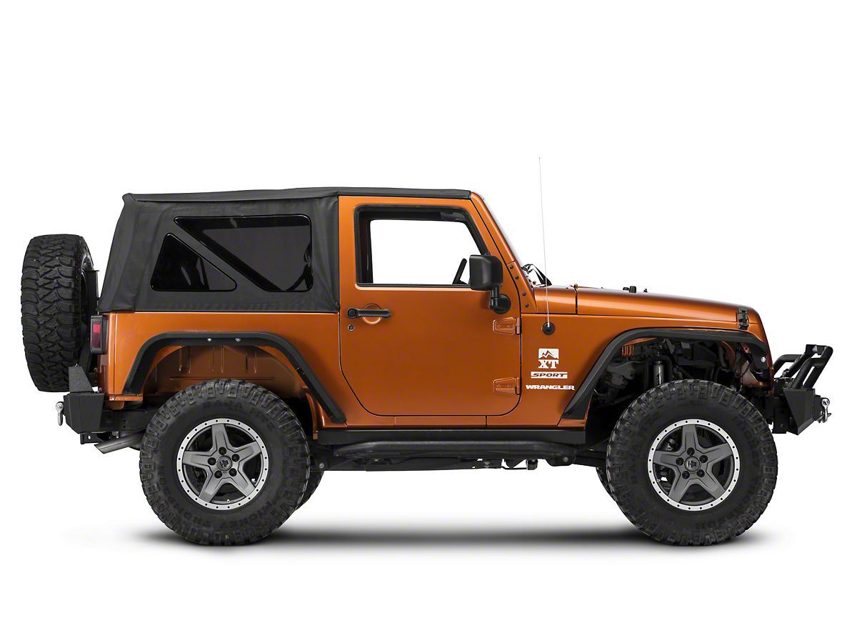 Rugged Ridge Replacement Soft Top with Tinted Windows; Black Diamond (10-18  Jeep Wrangler JK 2-Door)