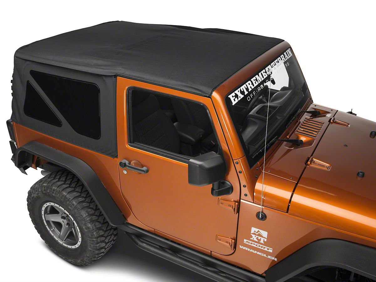 Rugged Ridge Replacement Soft Top with Tinted Windows; Black Diamond (10-18  Jeep Wrangler JK 2-Door)