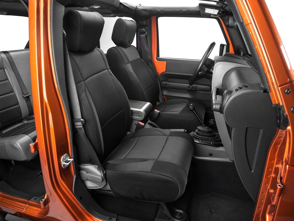 Smittybilt Jeep Wrangler Neoprene Front Rear Seat Covers Black