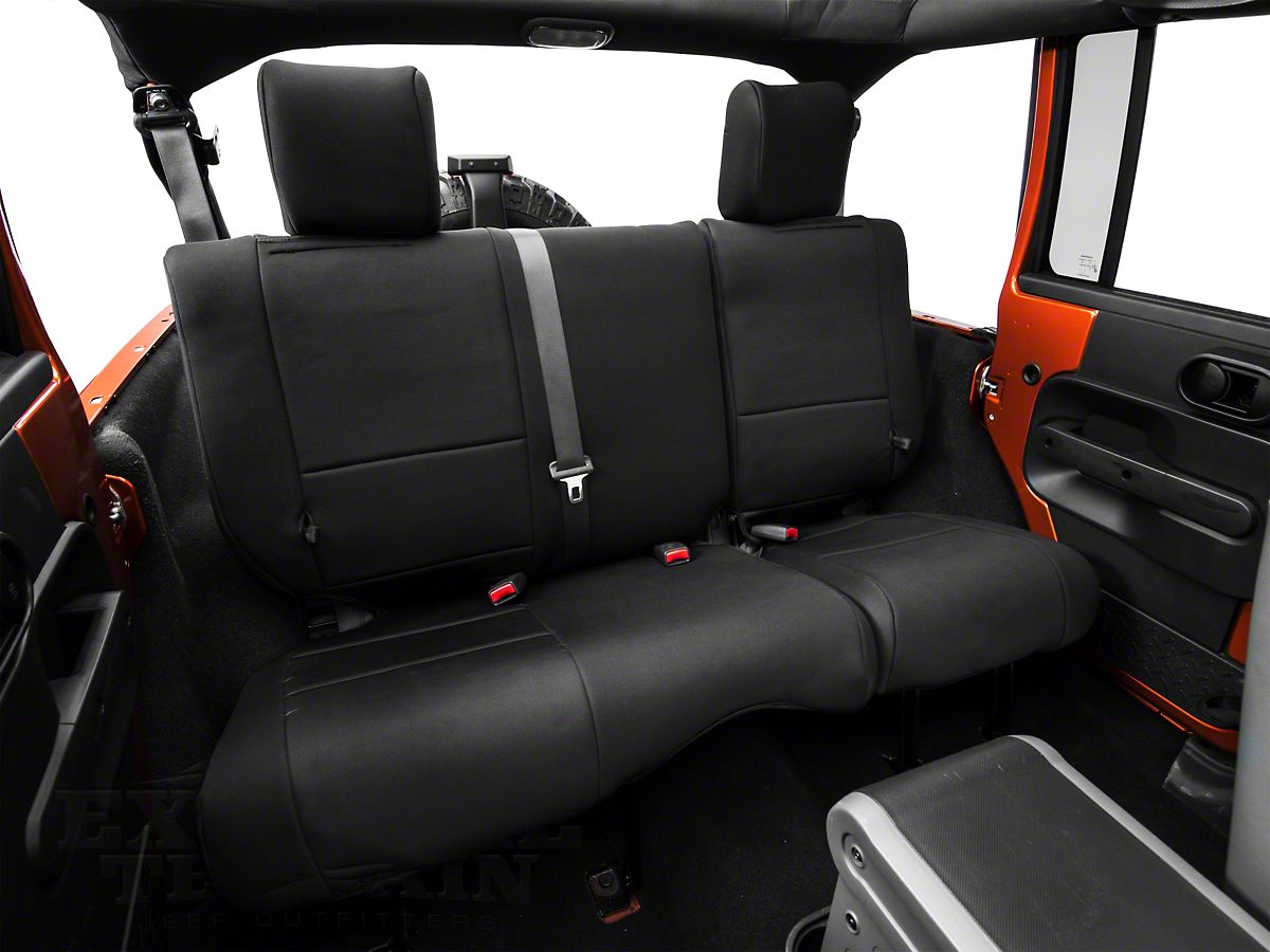Smittybilt Neoprene Front Rear Seat Covers Black 07 18 Jeep Wrangler Jk