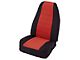 Smittybilt Neoprene Front and Rear Seat Covers; Black/Red (87-95 Jeep Wrangler YJ)