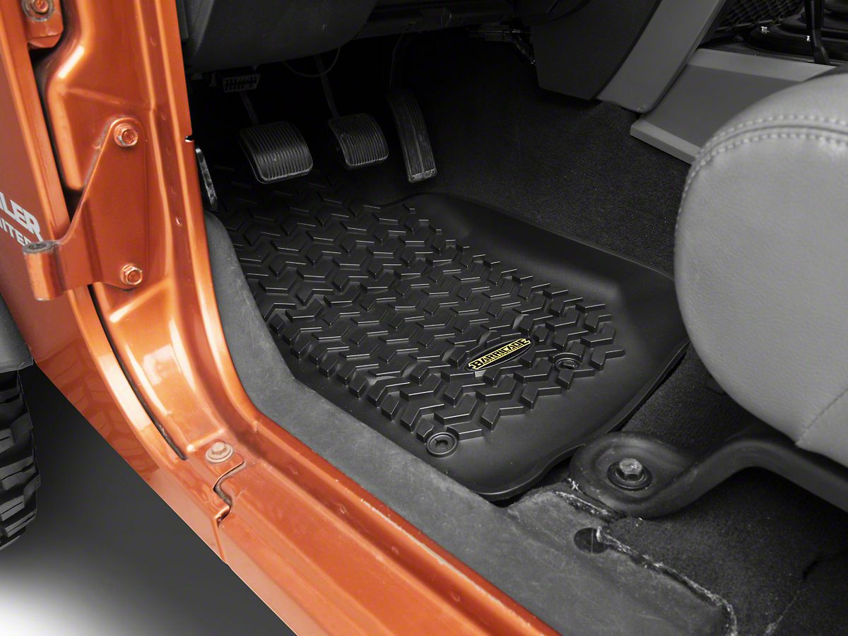 2007 2013 Jeep Wrangler 4door Front And Rear Slush Mats 3