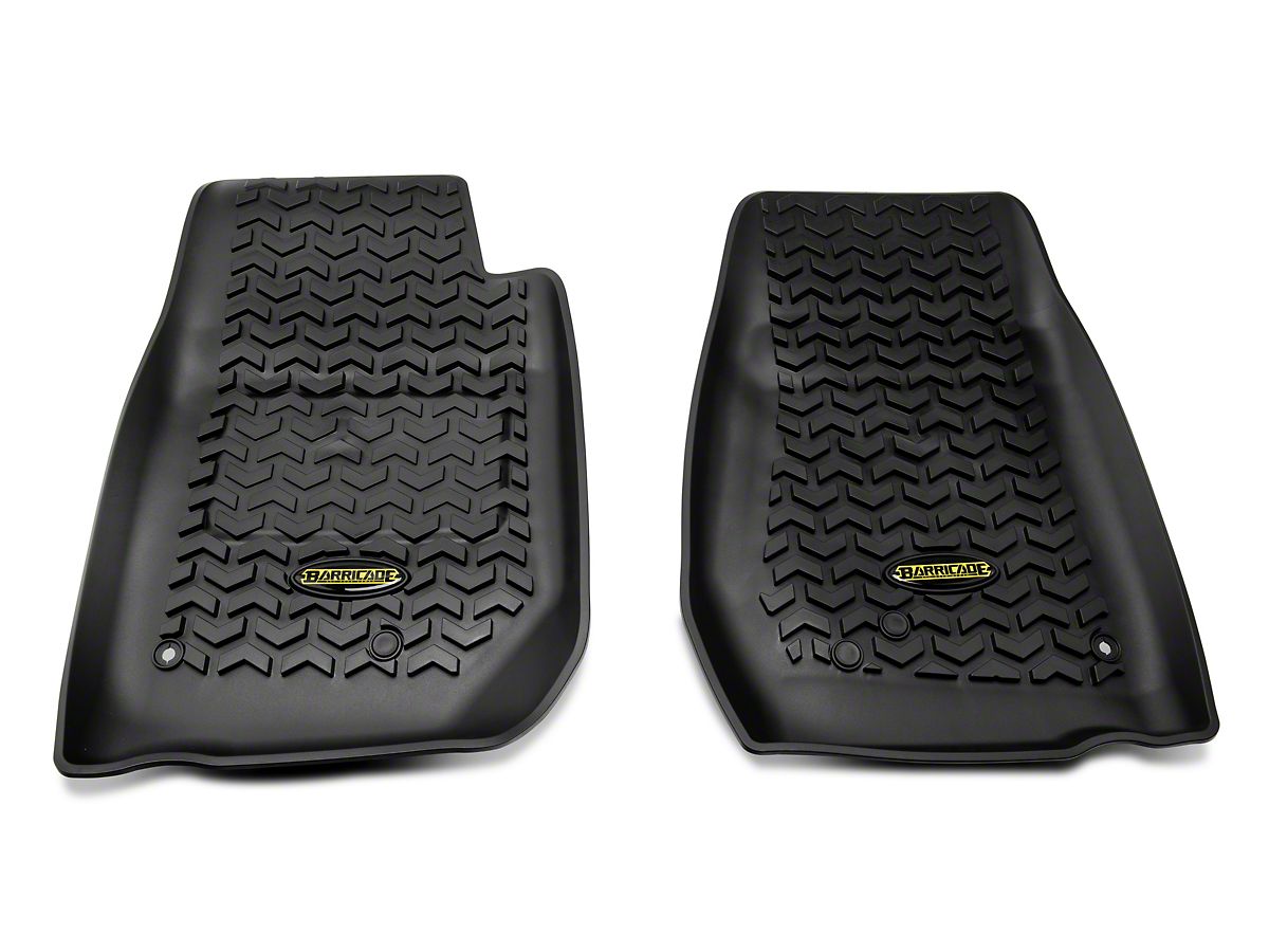 Barricade Jeep Wrangler Front Floor Liners Black J103880 07 18