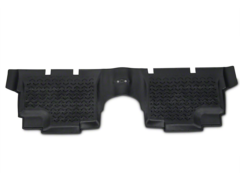 Barricade Rear Floor Mat; Black (0718 Jeep Wrangler JK 4Door) Barricade