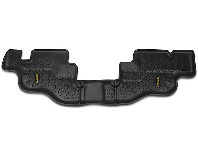 Barricade All-Terrain Rear Floor Mat; Black (87-95 Jeep Wrangler YJ)