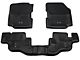 Barricade Front and Rear Floor Mats; Black (87-95 Jeep Wrangler YJ)