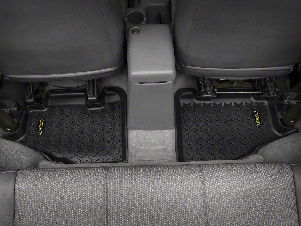 Barricade Front And Rear Floor Mats Black 97 06 Jeep Wrangler Tj Offroad