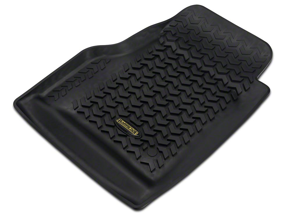 Barricade Front and Rear Floor Mats; Black (9706 Jeep Wrangler TJ