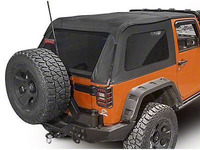 Rugged Ridge Jeep Wrangler Bowless Soft Top; Black Diamond