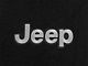 Lloyd Front Floor Mats with Jeep Logo; Black (14-18 Jeep Wrangler JK)